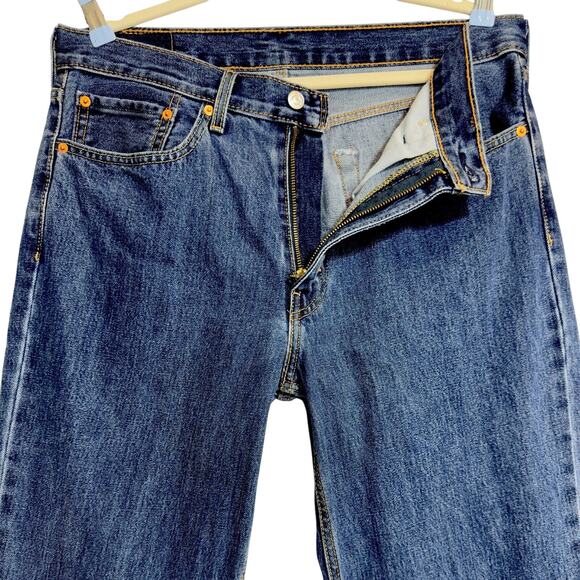 Levis 550 Jeans Relaxed Straight 34x34 Stonewash 4886 Cotton Casual Retro Skater - Picture 3 of 16